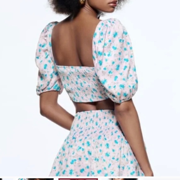 Zara Tops Zara Floral Print Corset Top Poshmark